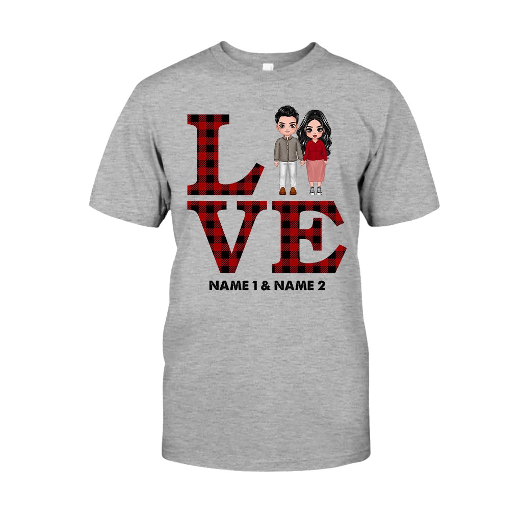 Couple amoureux - T-shirt et sweat à capuche personnalisés