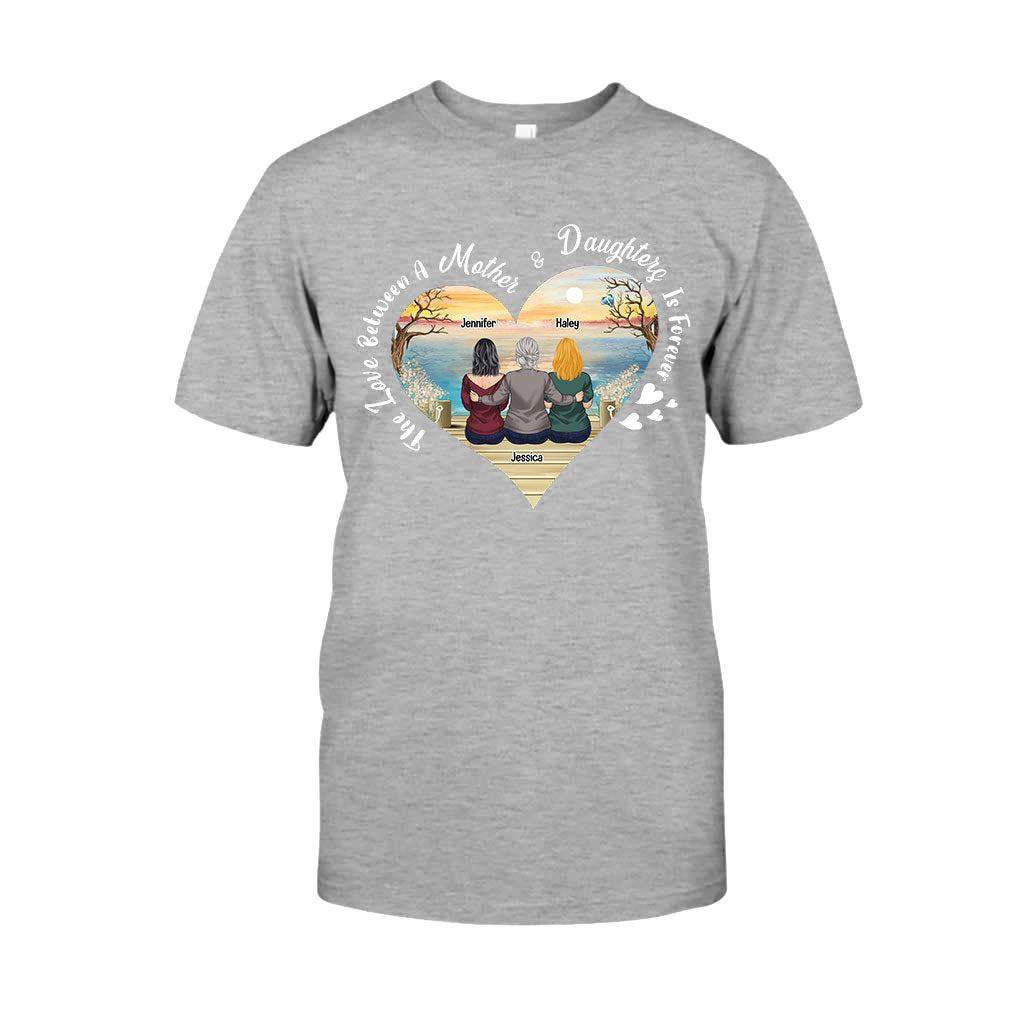 Cadeau pour la fête des mères : L'amour entre une mère et sa fille - T-shirt et sweat à capuche personnalisés