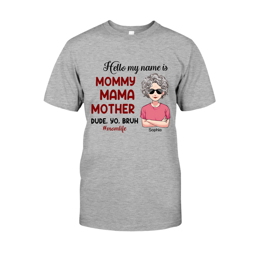 Bonjour, je m'appelle... - T-shirt et sweat à capuche personnalisés pour la fête des mères