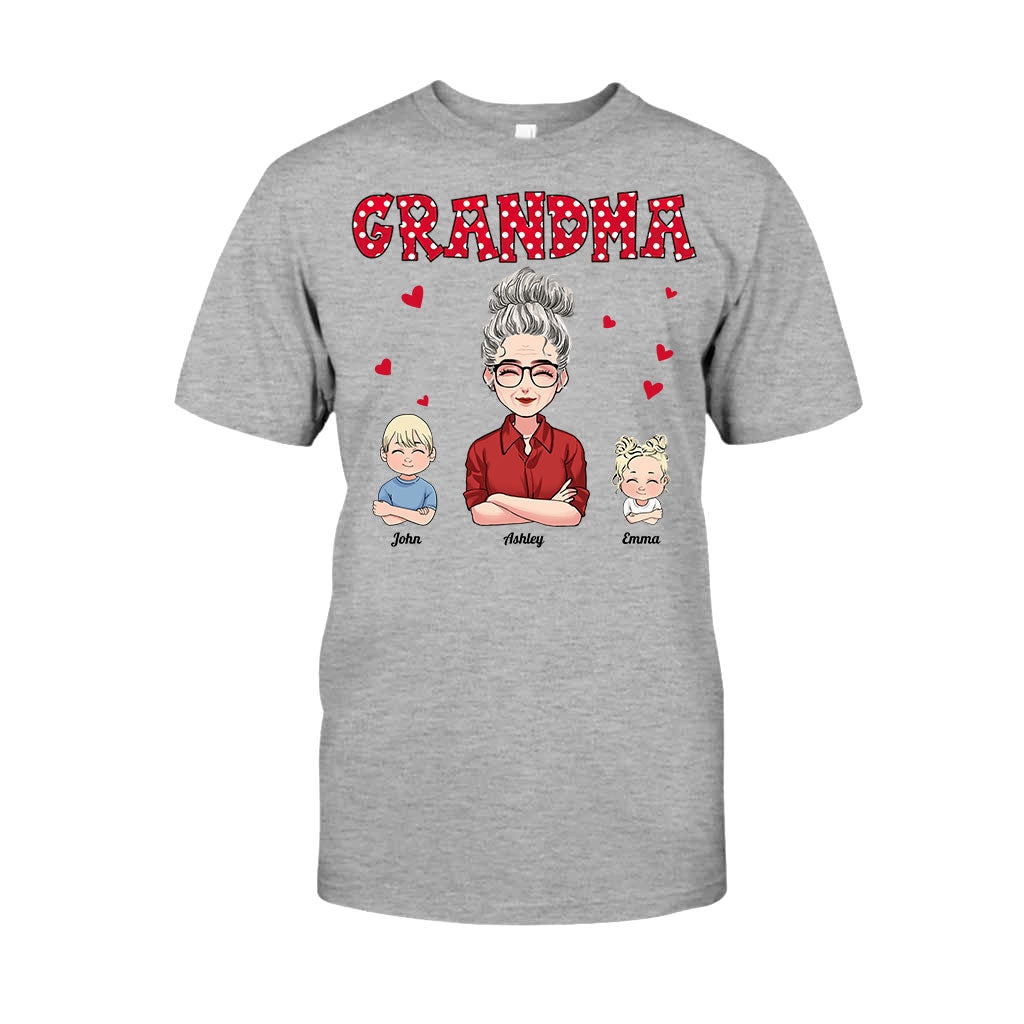 Grand-mère/Mère et Enfants - T-shirt et sweat à capuche personnalisés pour la fête des mères