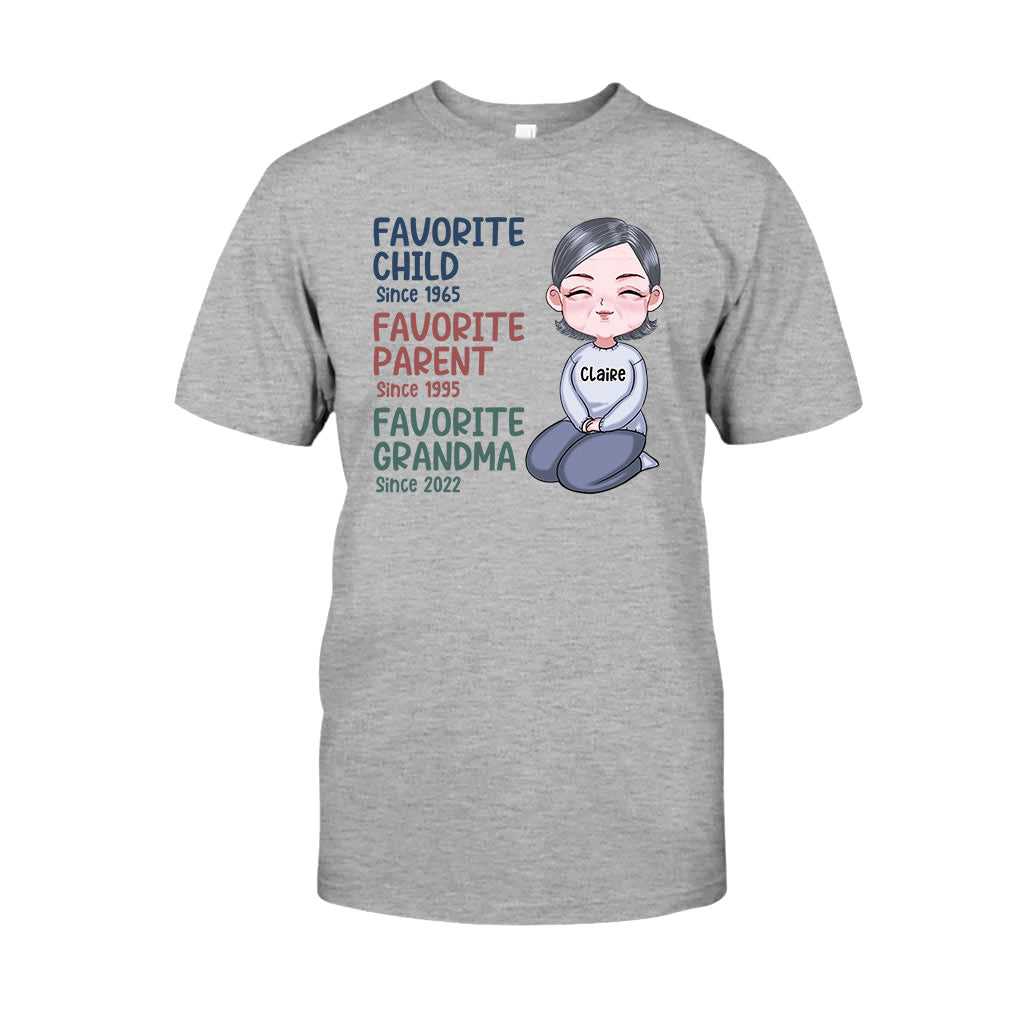 Mamie préférée depuis toujours - T-shirt et sweat à capuche personnalisés « Mamie préférée »