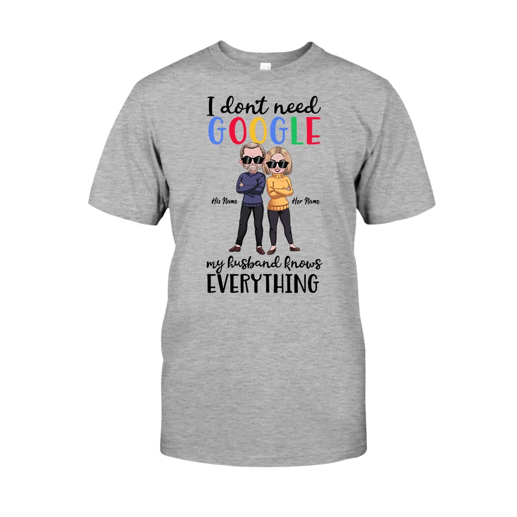 Je n'ai pas besoin de Google - T-shirt et sweat à capuche personnalisés pour couples
