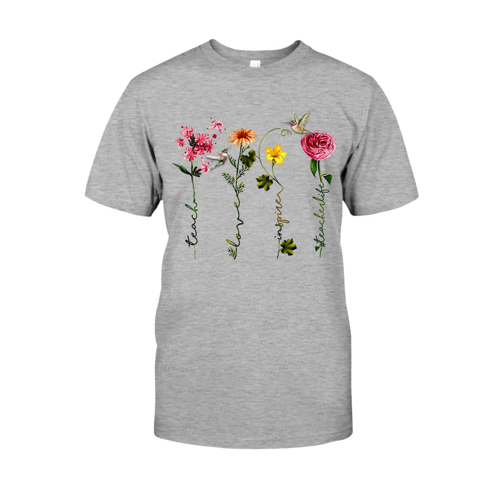 Enseigner, aimer, inspirer - T-shirt et sweat à capuche personnalisés pour enseignants