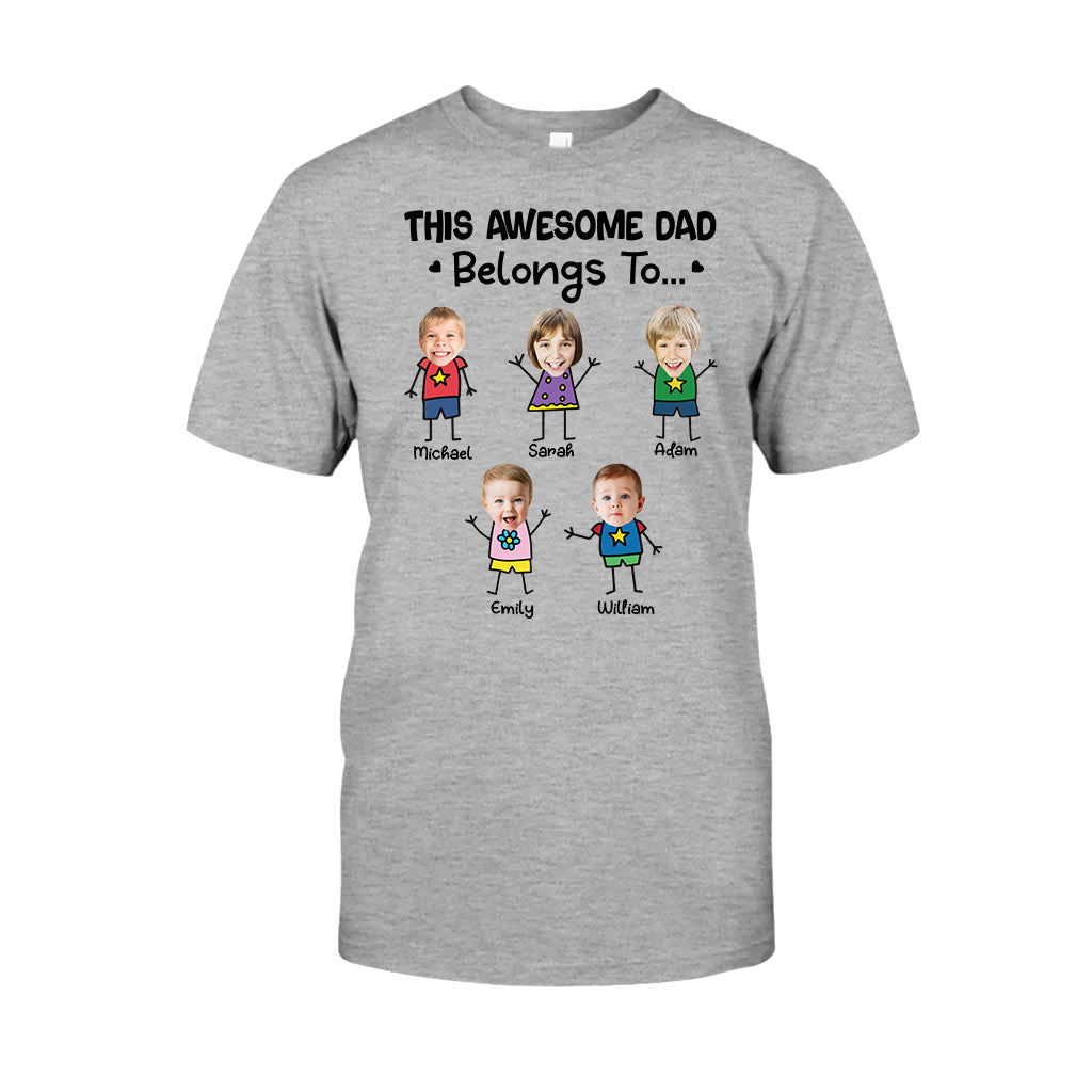 Ce papa génial appartient à - T-shirt et sweat à capuche personnalisés pour papa