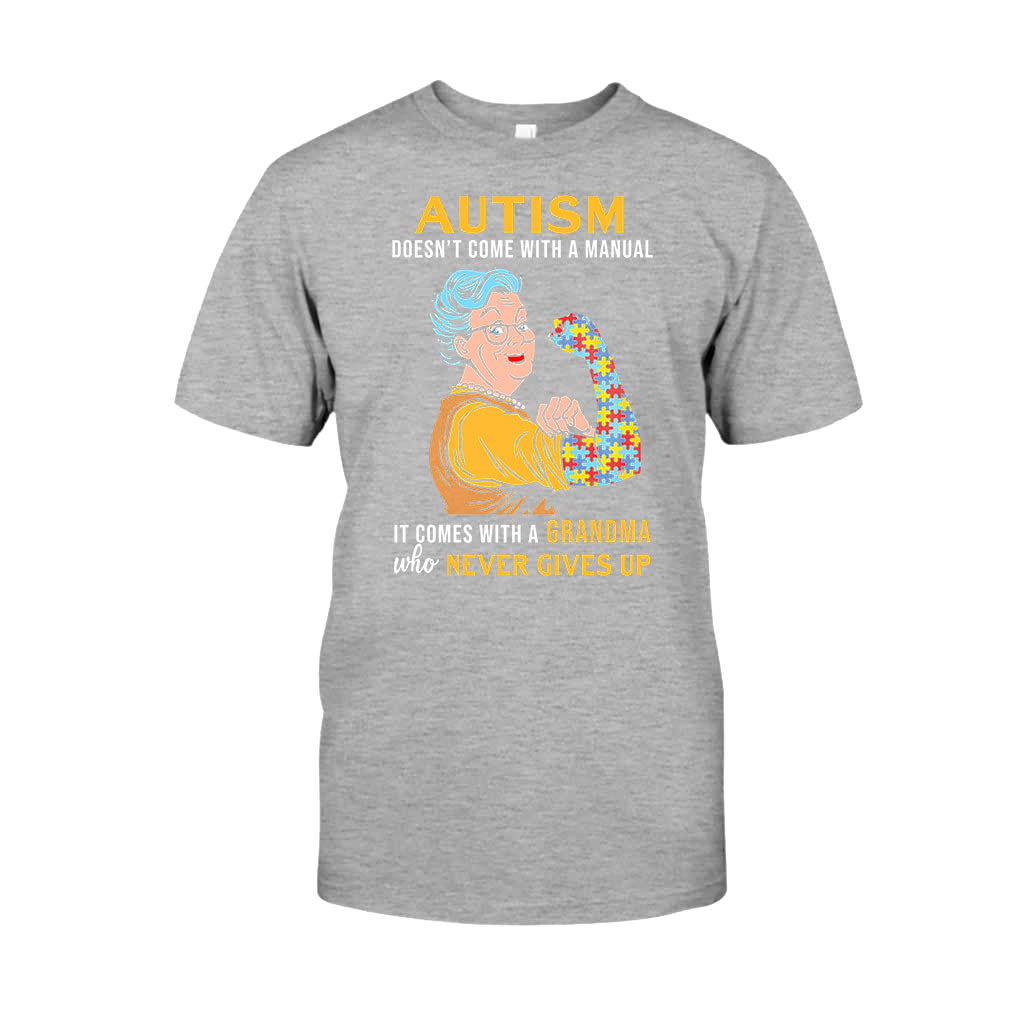 T-shirt et sweat à capuche « Ne jamais abandonner » pour la sensibilisation à l'autisme 112021