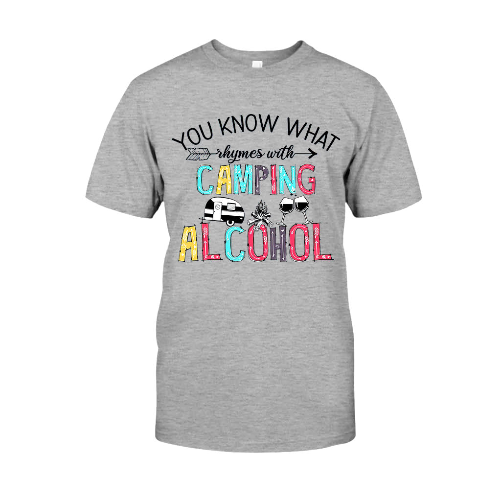 Vous savez ce qui rime avec camping ? – T-shirt et sweat à capuche 112021