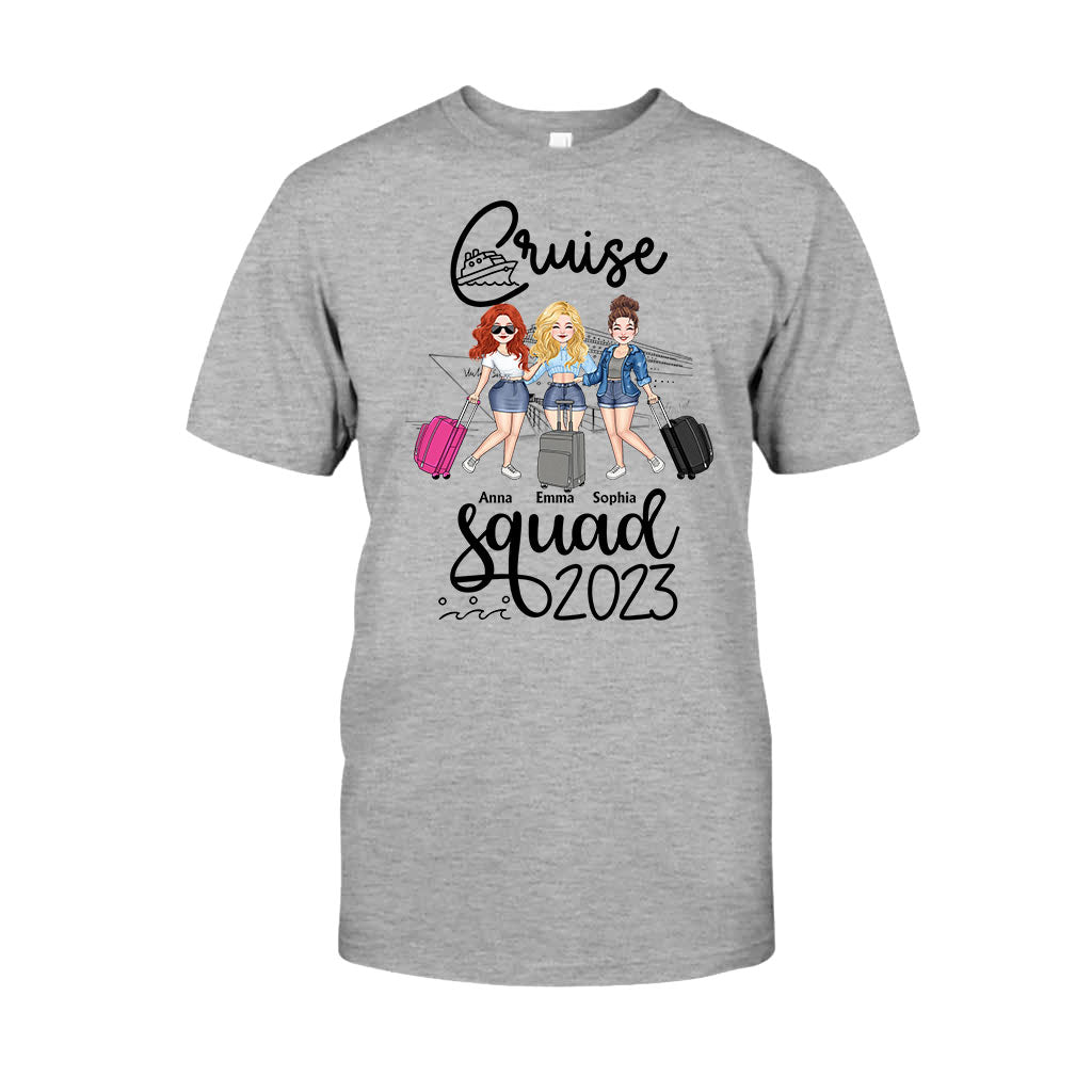 Équipe Croisière - Cadeau croisière pour amie, maman, sœur, fille - T-shirt et sweat à capuche personnalisés