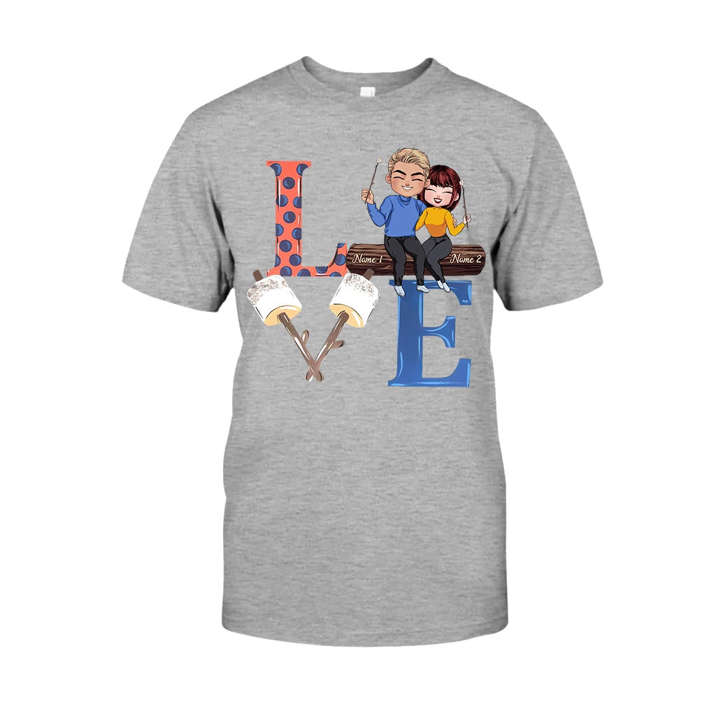 Love Camping Couple - Personalized T-shirt and Hoodie