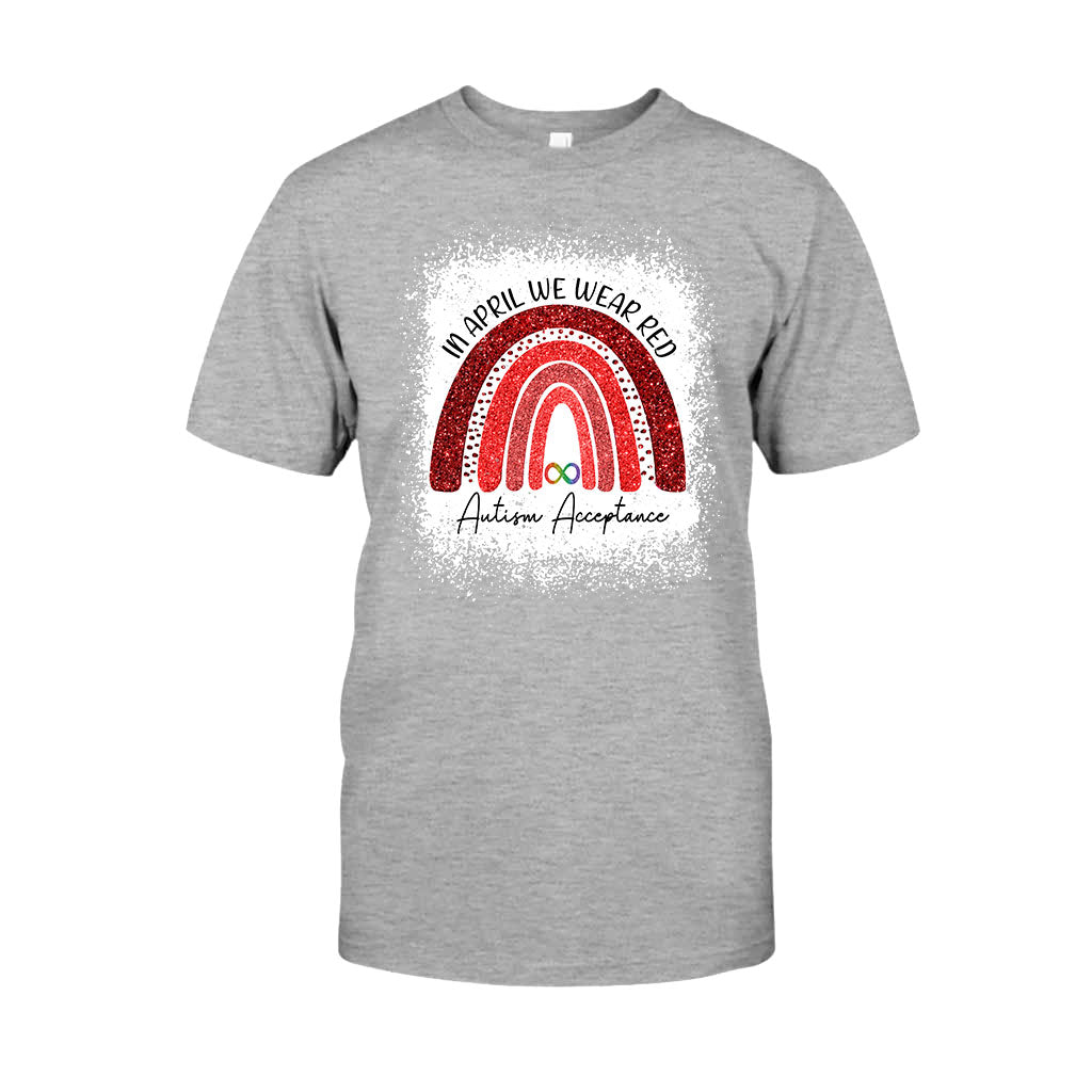 En avril, on porte du rouge - T-shirt et sweat à capuche pour la sensibilisation à l'autisme 1121
