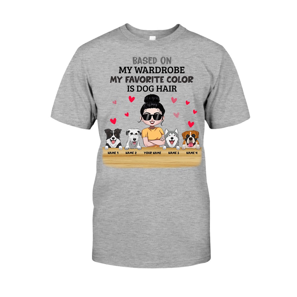 Ma couleur préférée, c'est le poil de chien - T-shirt et sweat à capuche personnalisés pour chien
