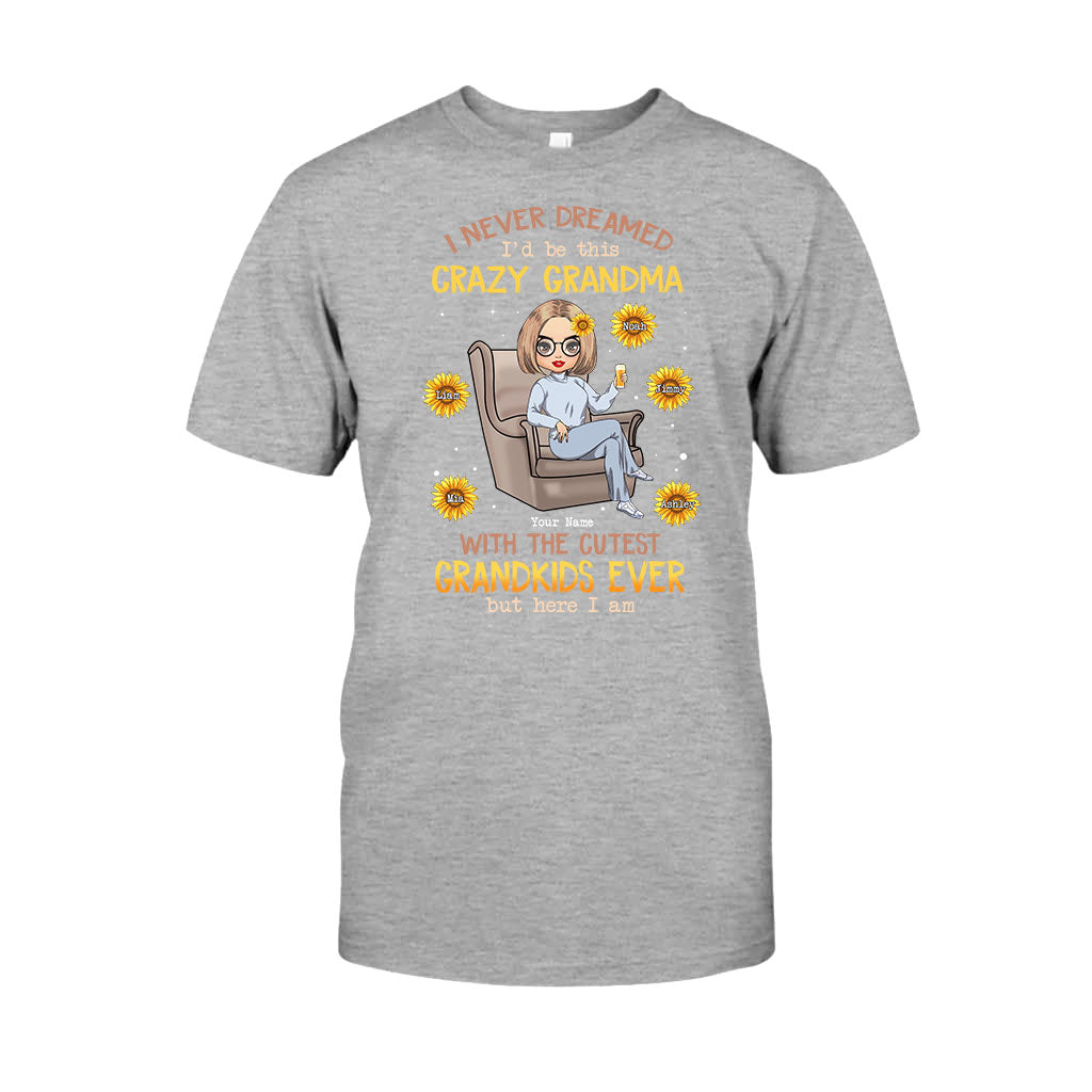 Je n'aurais jamais imaginé être cette grand-mère folle des plus adorables petits-enfants - T-shirt et sweat à capuche personnalisés