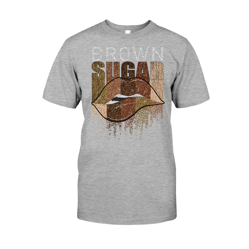 Brown Sugar - T-shirt et sweat à capuche afro-américains avec imprimé à paillettes imitation 1121