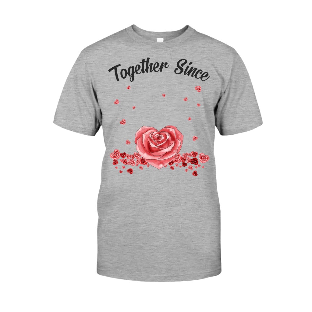 Together Since - Personalized Couple T-shirt and Hoodie