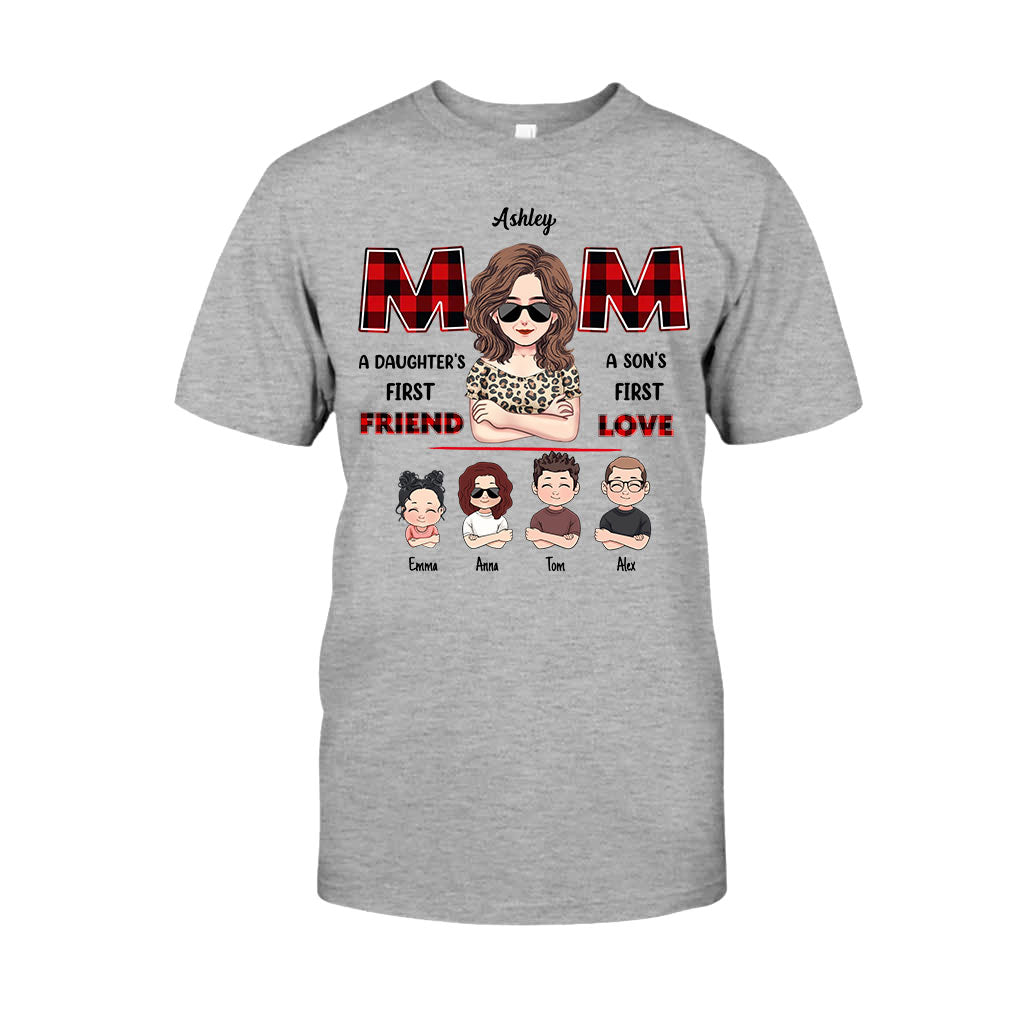 Maman, première amie, premier amour - T-shirt et sweat à capuche personnalisés « Maman, première amie, premier amour »