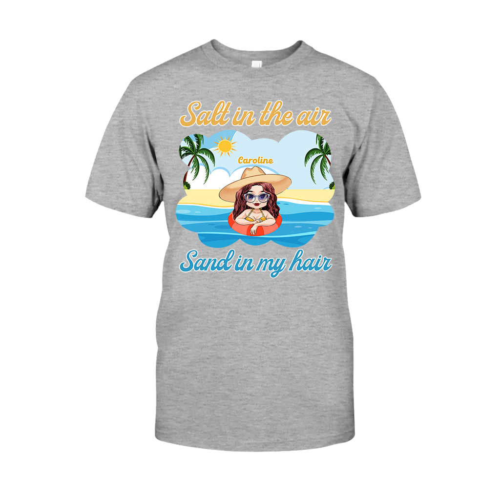 Sel dans l'air, sable dans les cheveux - T-shirt et sweat à capuche personnalisés pour les amoureux de la mer