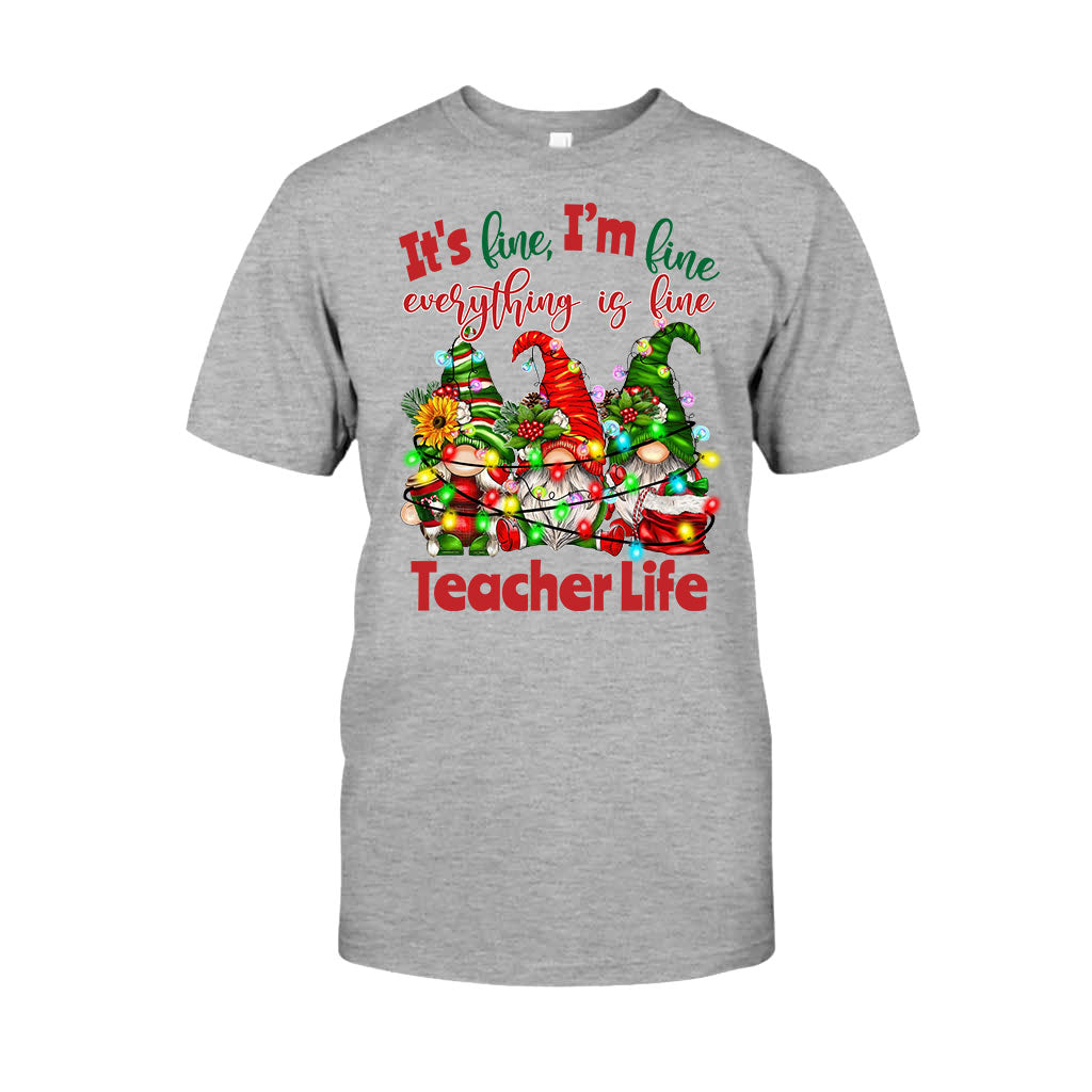 Tout va bien, je vais bien, tout va bien - T-shirt et sweat à capuche personnalisés pour enseignants