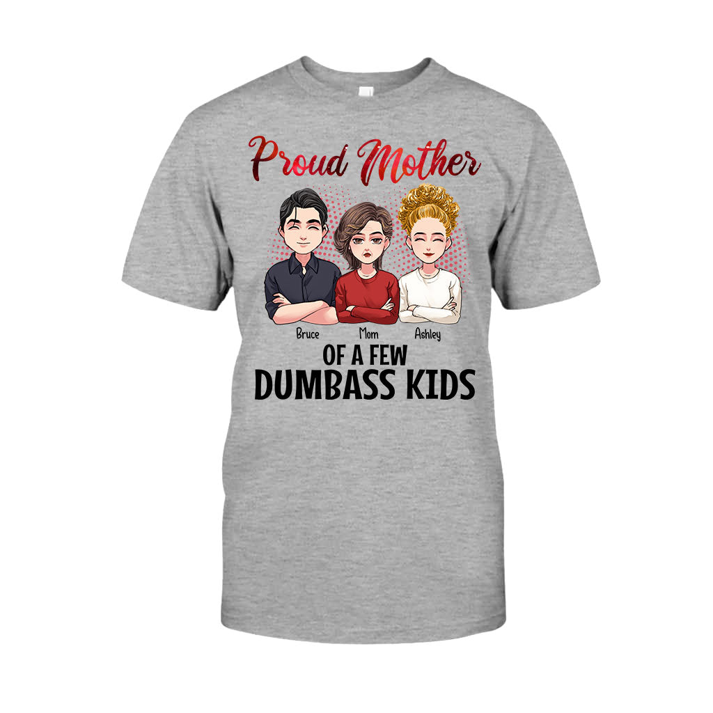 Fière maman de quelques enfants idiots - T-shirt et sweat à capuche personnalisés pour la fête des mères