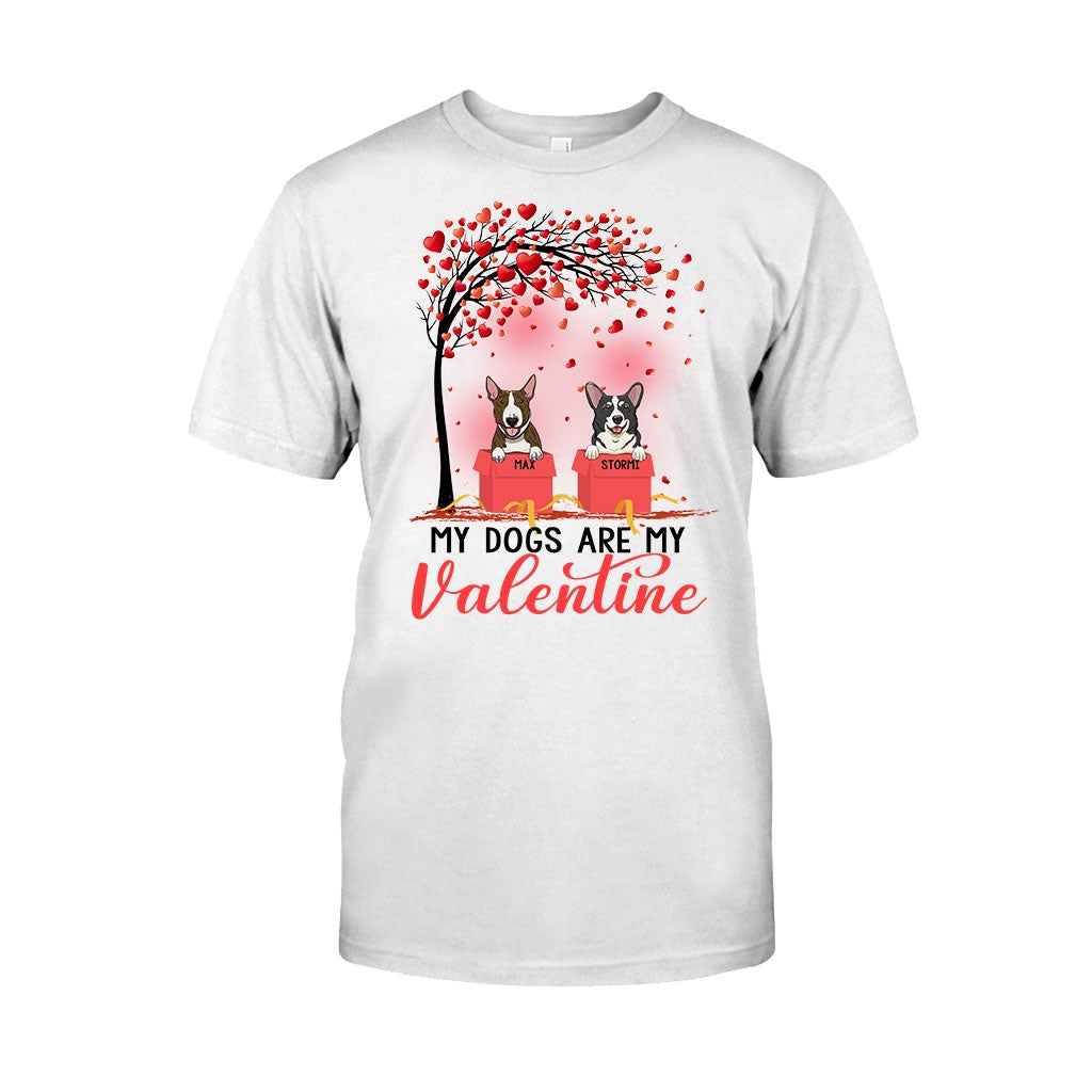 Les chiens sont mes Valentins - T-shirt et sweat à capuche personnalisés