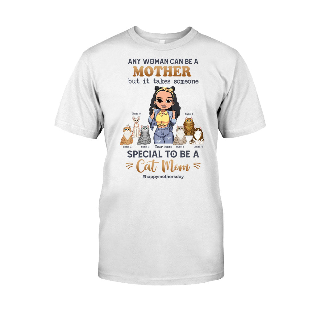 Toute femme peut être une maman chat spéciale - T-shirt et sweat à capuche personnalisés pour chats