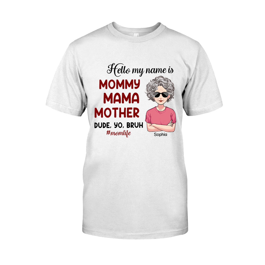 Bonjour, je m'appelle... - T-shirt et sweat à capuche personnalisés pour la fête des mères