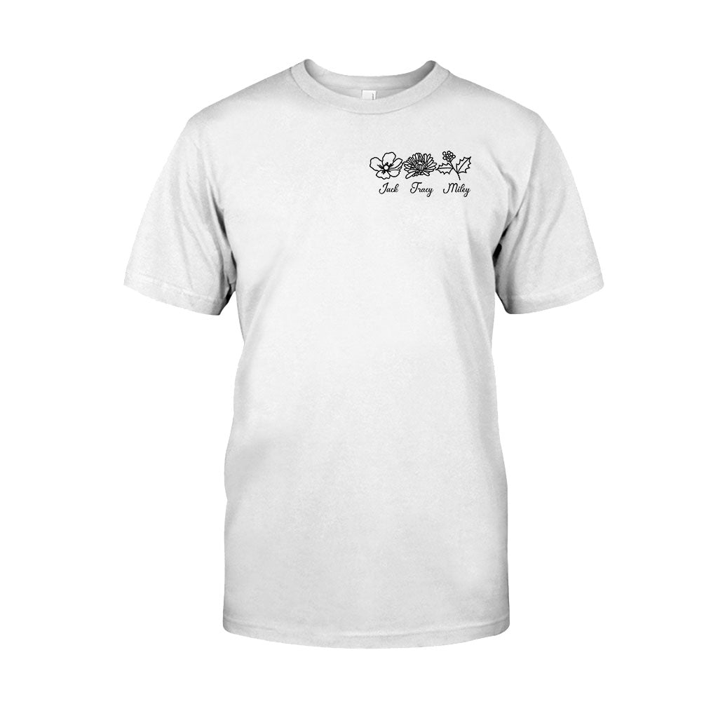 Fleur d'anniversaire - T-shirt et sweat à capuche personnalisés pour la fête des mères