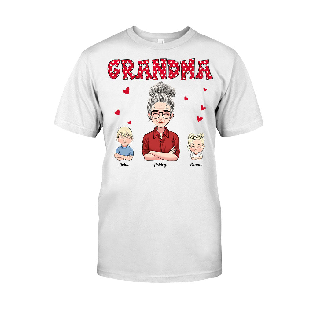 Grand-mère/Mère et Enfants - T-shirt et sweat à capuche personnalisés pour la fête des mères