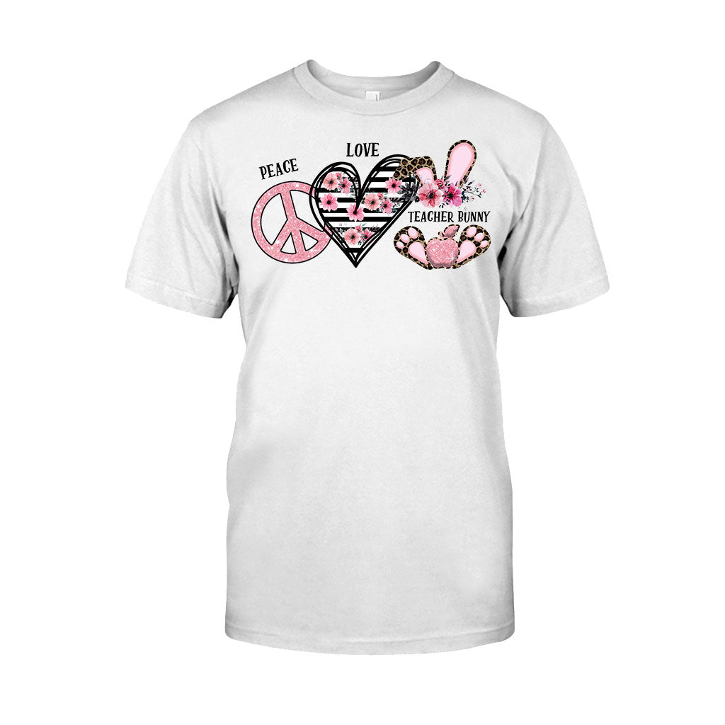 T-shirt et sweat à capuche personnalisés « Paix, Amour, Un Professeur Hip »