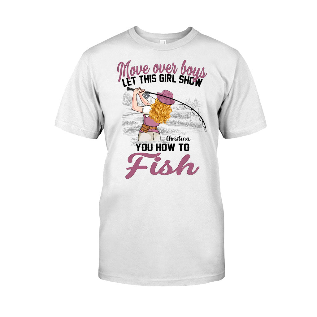 Laissez la place aux garçons, laissez cette fille vous montrer comment pêcher ! - T-shirt et sweat à capuche de pêche personnalisés