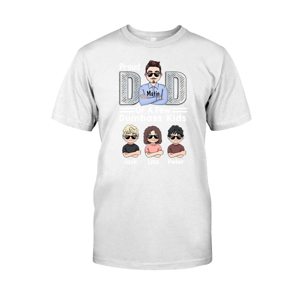 Fier papa de quelques enfants - T-shirt et sweat à capuche personnalisés pour la fête des pères