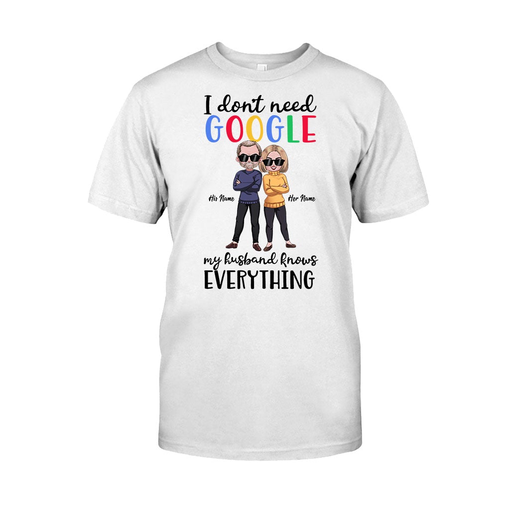 Je n'ai pas besoin de Google - T-shirt et sweat à capuche personnalisés pour couples