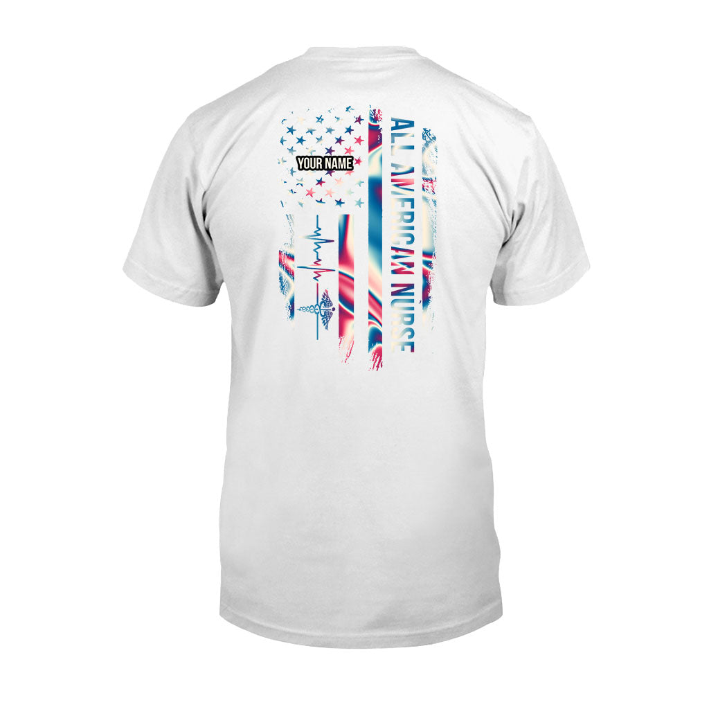 Infirmière fière - T-shirt et sweat à capuche personnalisés pour la fête de l'Indépendance