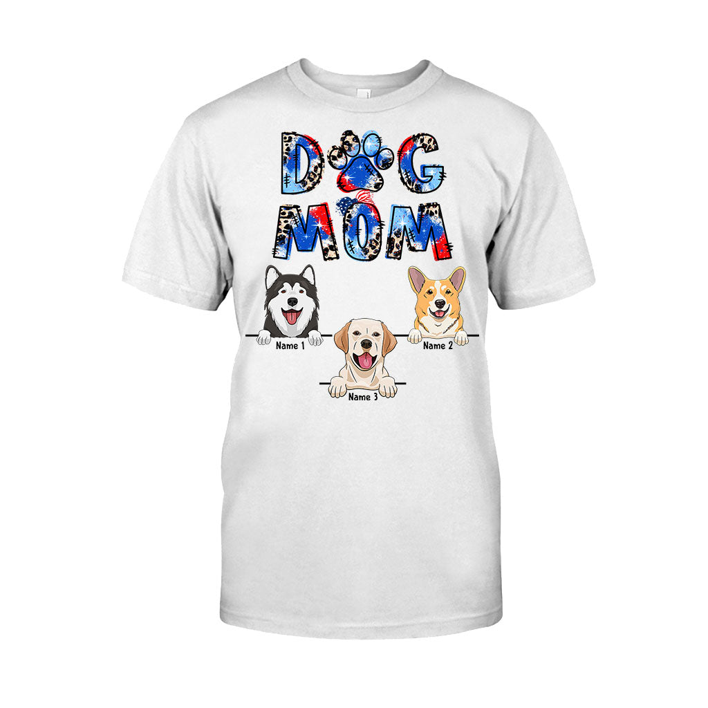 Maman de chien - T-shirt et sweat à capuche personnalisés pour la fête de l'Indépendance
