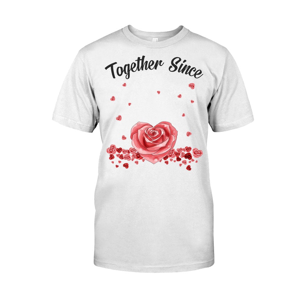 Together Since - Personalized Couple T-shirt and Hoodie