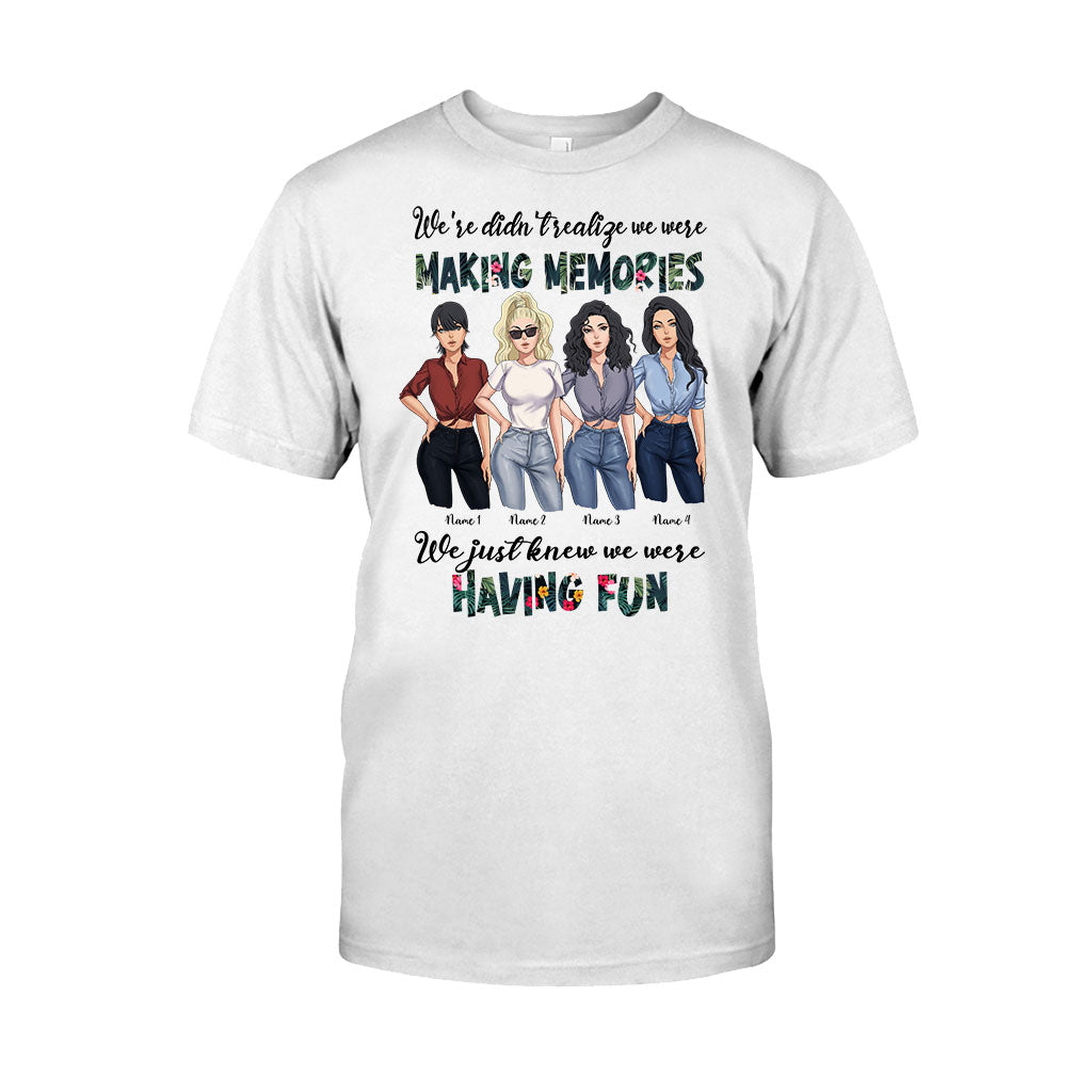 Meilleures amies qui s'amusent et créent des souvenirs - T-shirt et sweat à capuche personnalisés