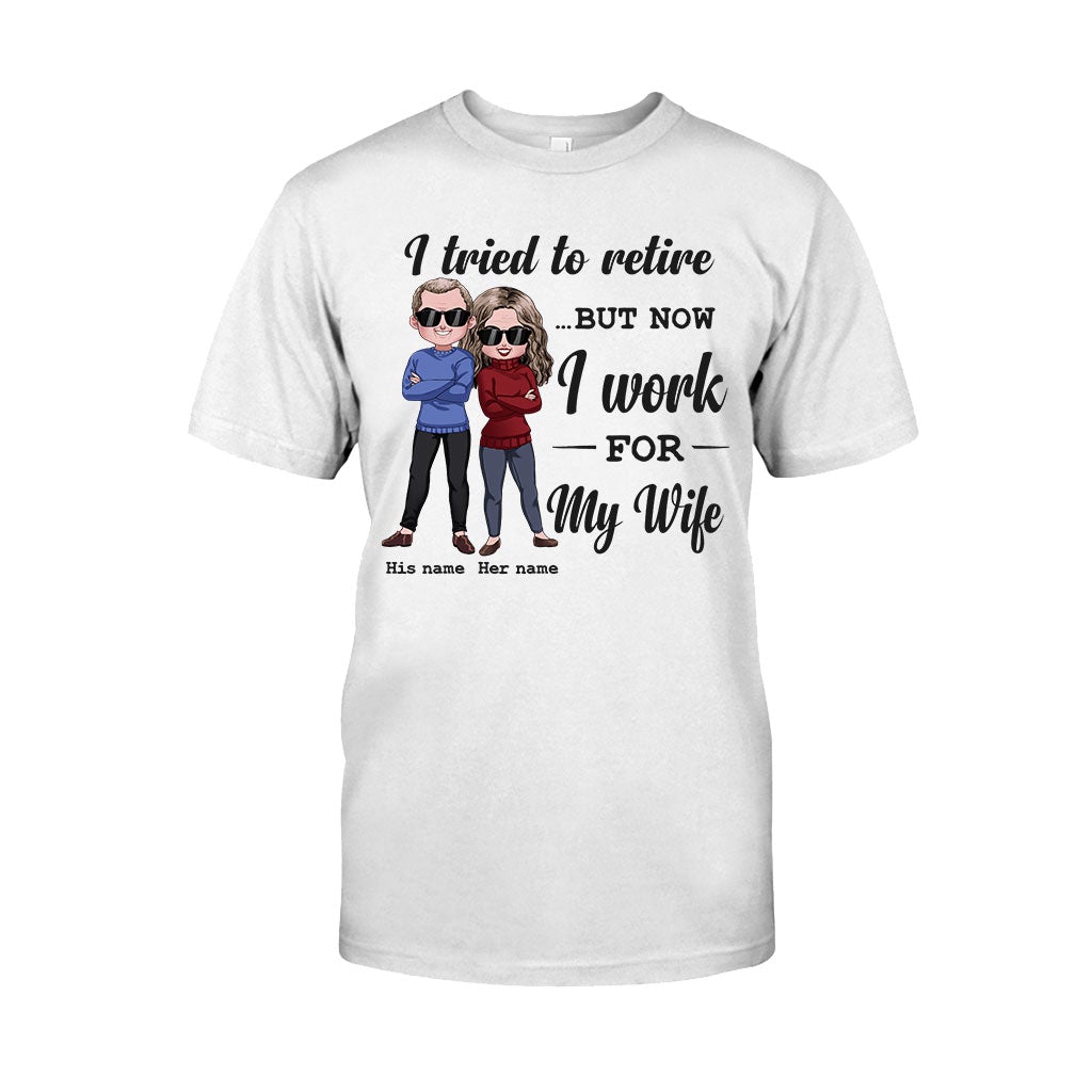 J'ai essayé de prendre ma retraite - T-shirt et sweat à capuche personnalisés pour couples