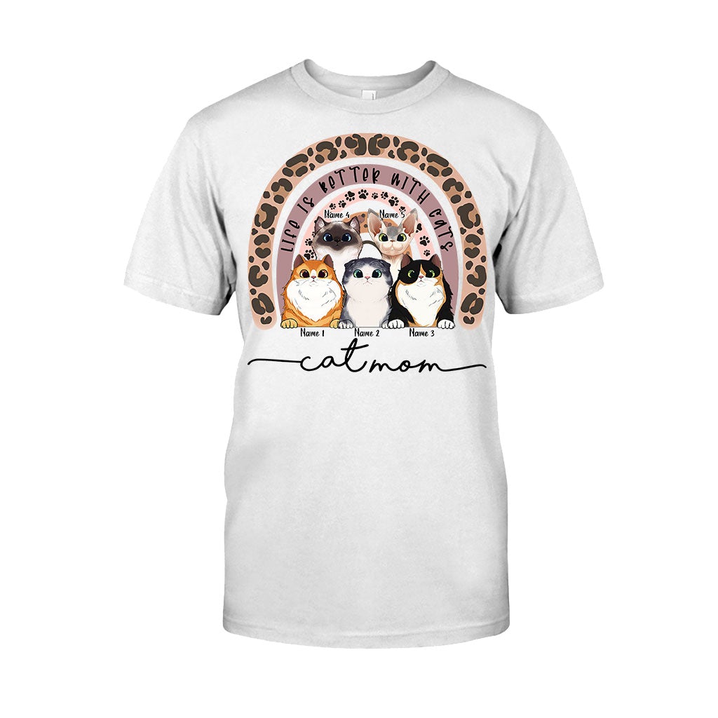 Maman Chat - T-shirt et sweat à capuche personnalisés pour chats