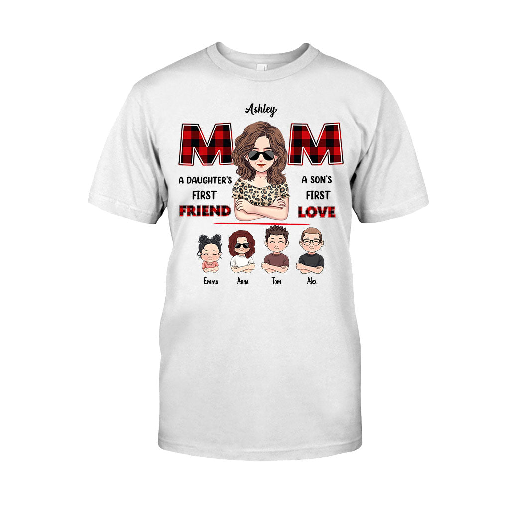 Maman, première amie, premier amour - T-shirt et sweat à capuche personnalisés « Maman, première amie, premier amour »