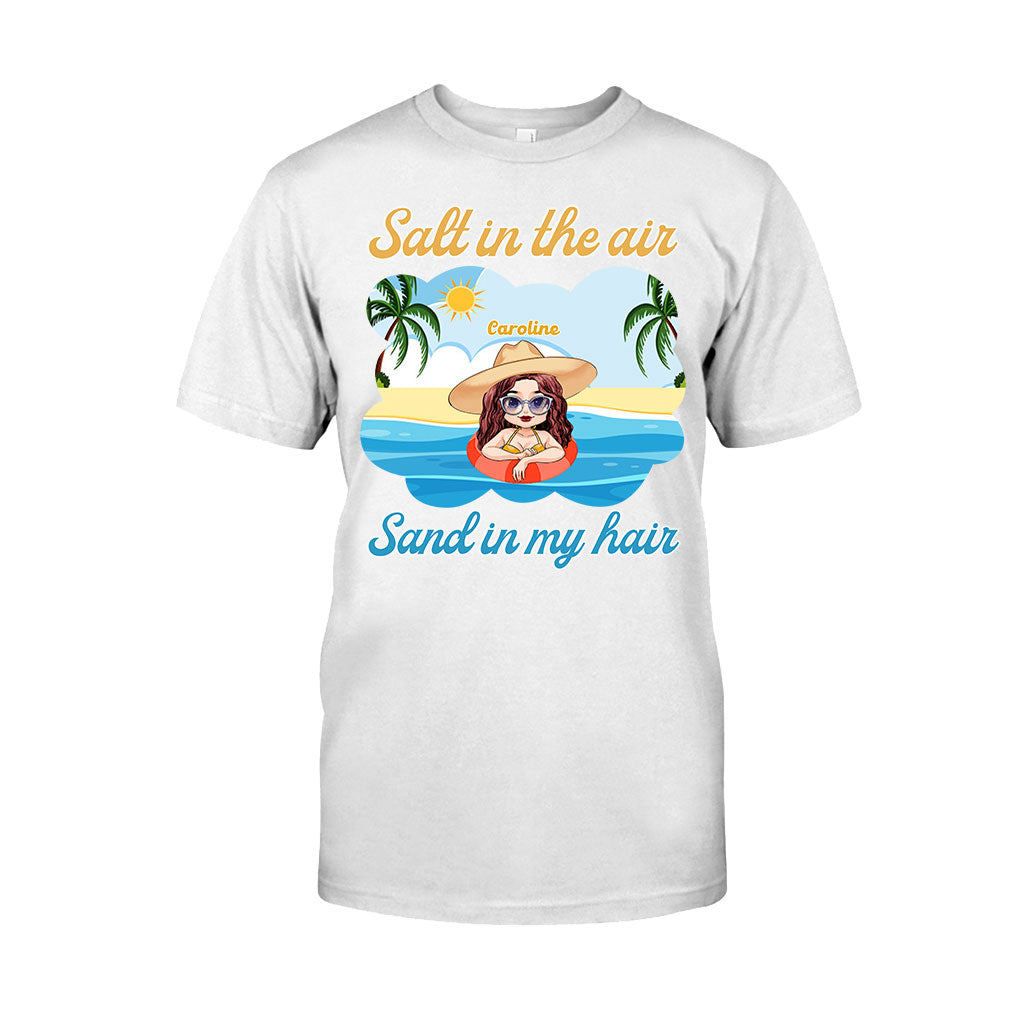 Sel dans l'air, sable dans les cheveux - T-shirt et sweat à capuche personnalisés pour les amoureux de la mer