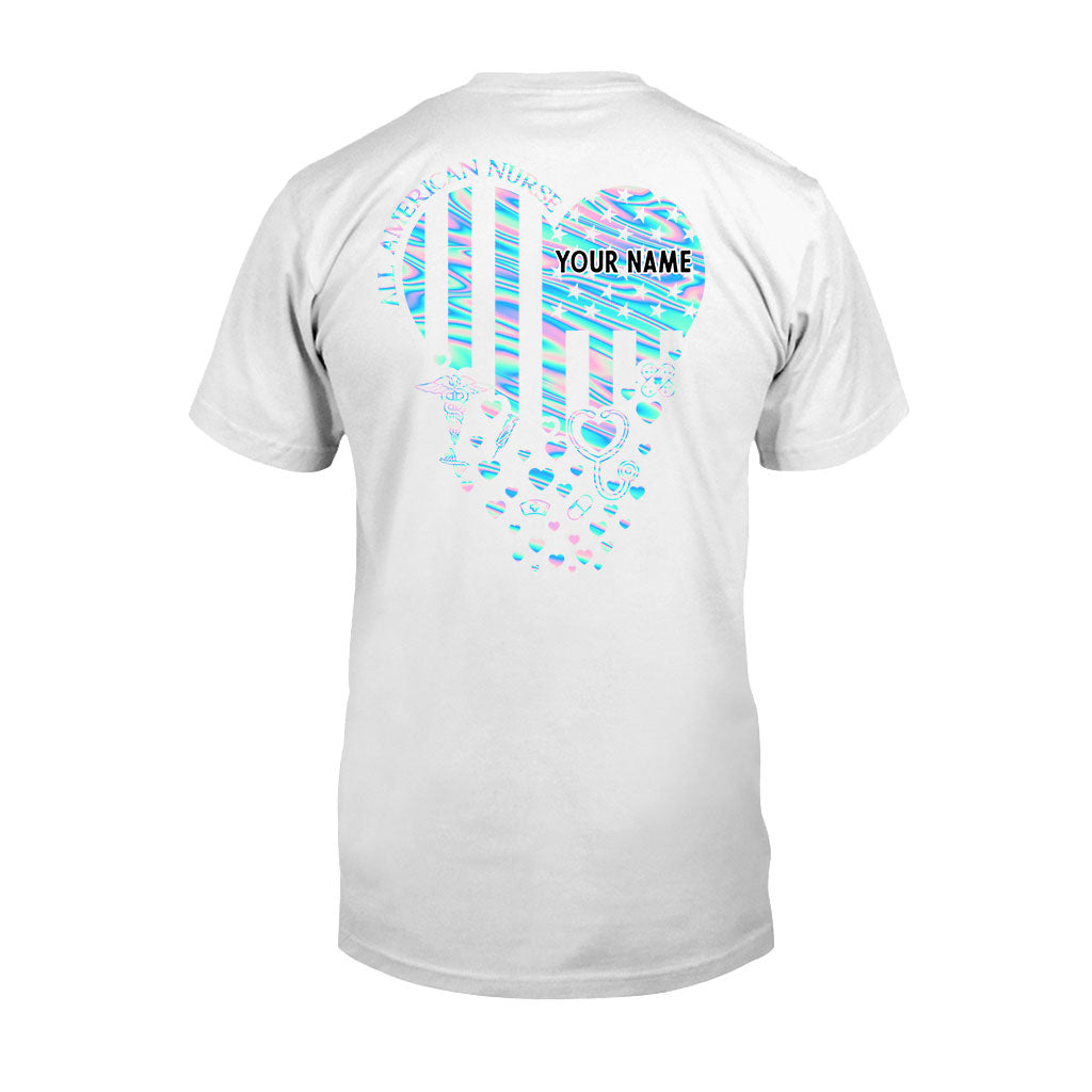 Infirmière fière - T-shirt et sweat à capuche personnalisés pour la fête de l'Indépendance