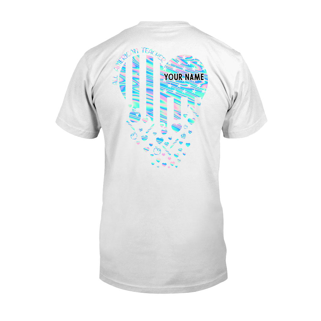 Professeur fier - T-shirt et sweat à capuche personnalisés pour la fête de l'indépendance