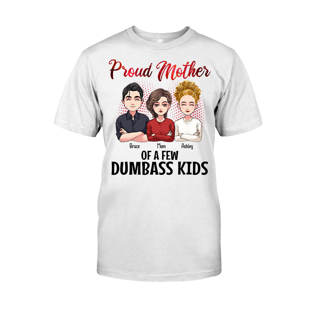Fière maman de quelques enfants idiots - T-shirt et sweat à capuche personnalisés pour la fête des mères