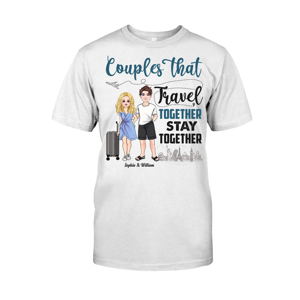 Couple qui voyage ensemble - T-shirt et sweat à capuche de voyage personnalisés