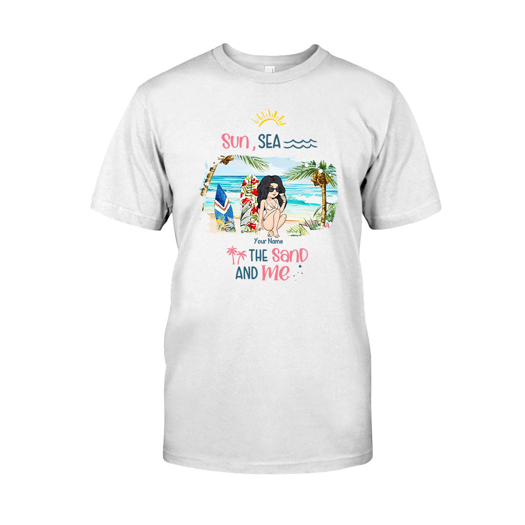 Soleil, mer, sable et moi - T-shirt et sweat à capuche personnalisés pour les amoureux de la mer