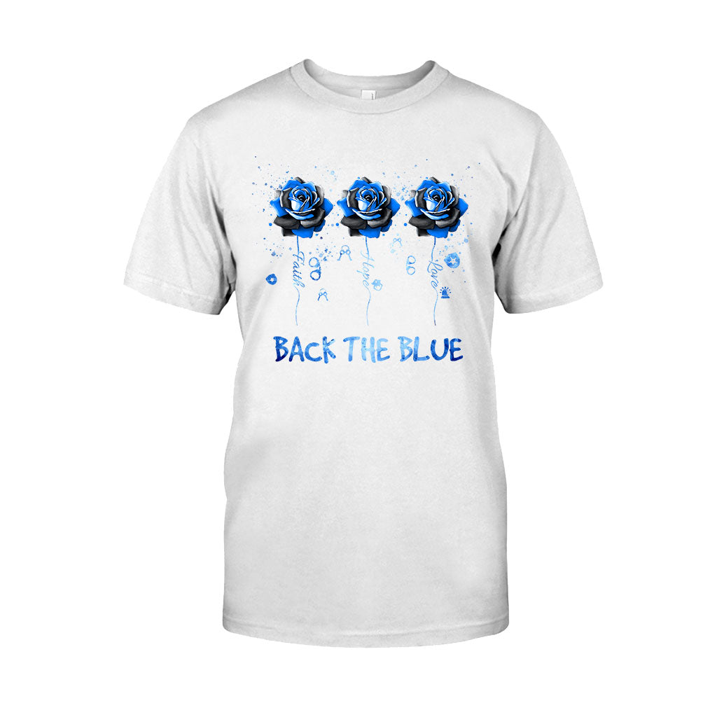 T-shirt et sweat à capuche Blue Roses - Policier 062021