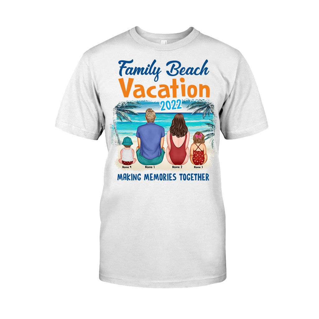 Vacances en famille à la plage - T-shirt et sweat à capuche personnalisés pour les amoureux de la mer