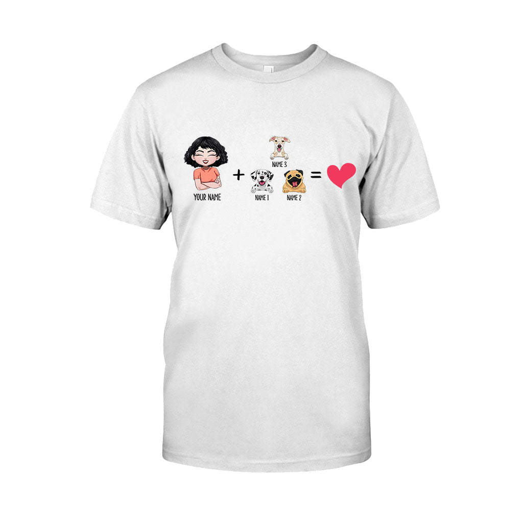 Moi avec les chiens - T-shirt et sweat à capuche personnalisés pour chiens