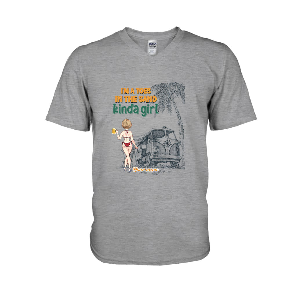 I'm A Toes In The Sand Kinda Girl - Personalized Sea Lover T-shirt and Hoodie