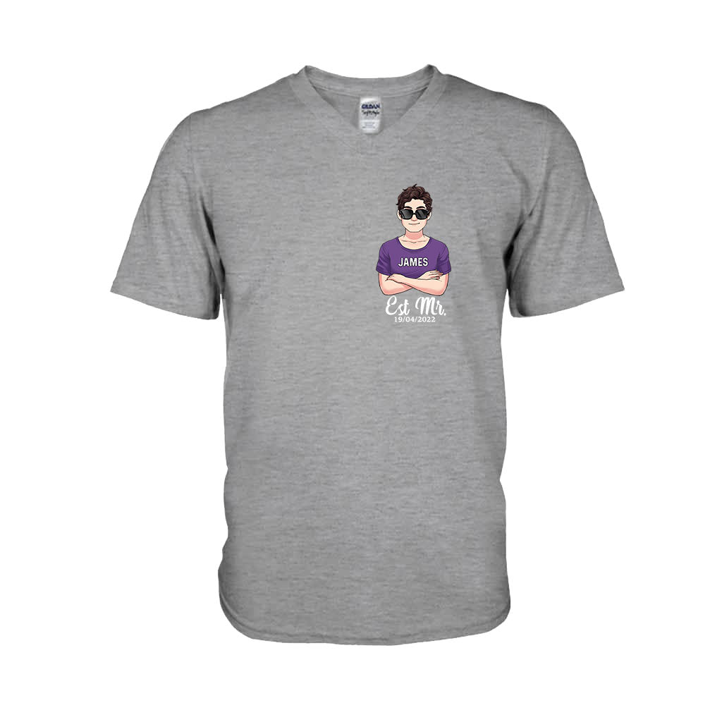 Monsieur et Madame - T-shirt et sweat à capuche personnalisés pour couples