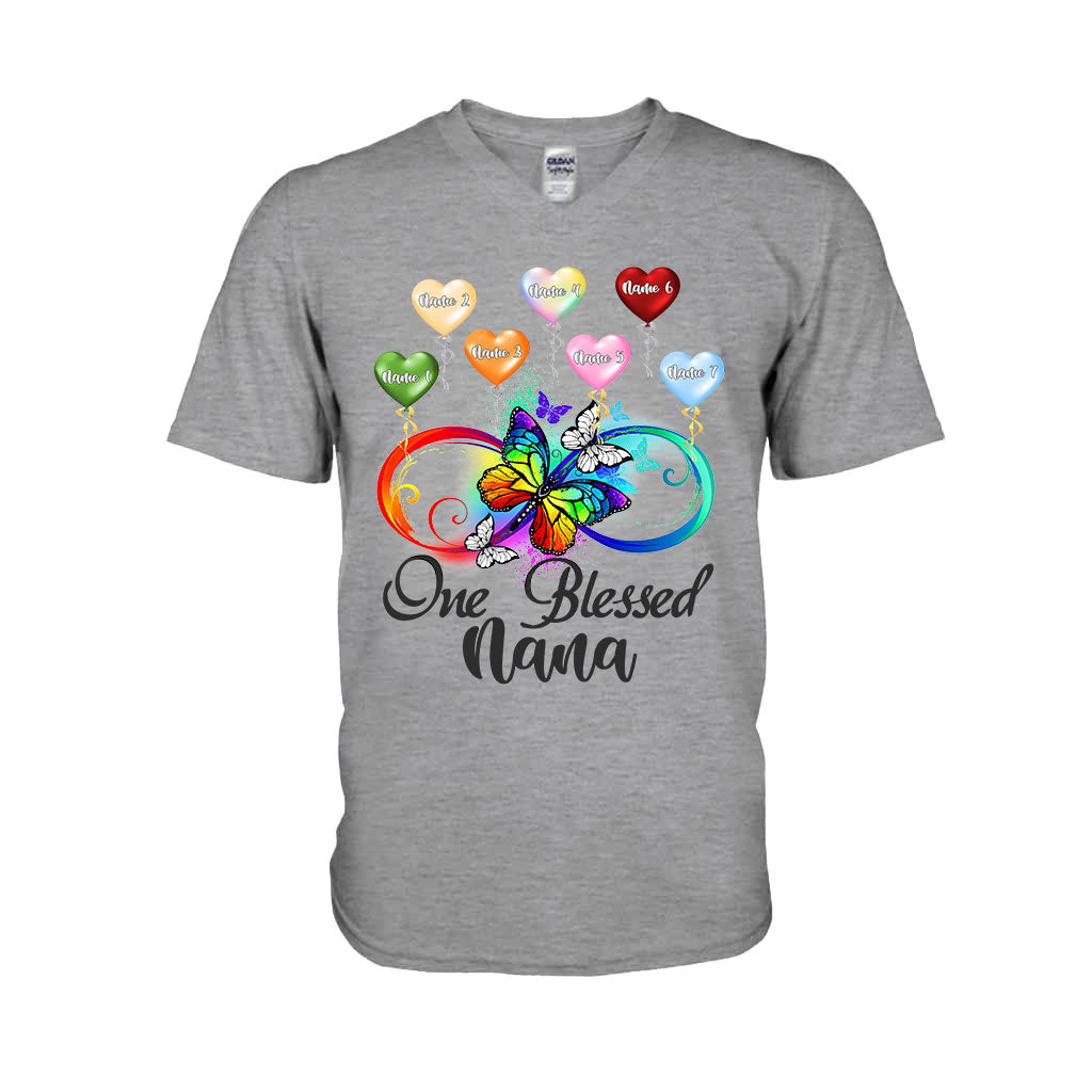 Une grand-mère bénie - T-shirt et sweat à capuche personnalisés pour grand-mère