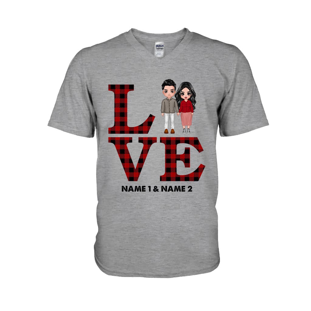 Couple amoureux - T-shirt et sweat à capuche personnalisés